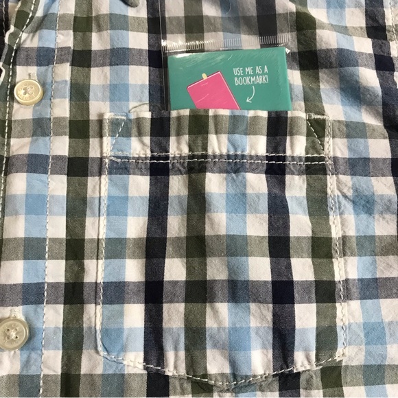 Oshkosh Button Down Shirt Boy’s Size 14 Multicolor Long Sleeve Plaid 100% Cotton - Picture 10 of 11